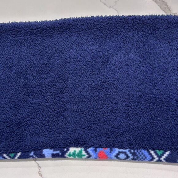 LANDS' END Women's Fleece Fair Isle Print Reindeer Snowflakes Scarf Gloves Set 7 - Picture 15 of 16